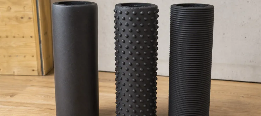 Optimale Oberflaeche fuer DIY Faszienrollen: Glatt, genoppt oder gerillt?
